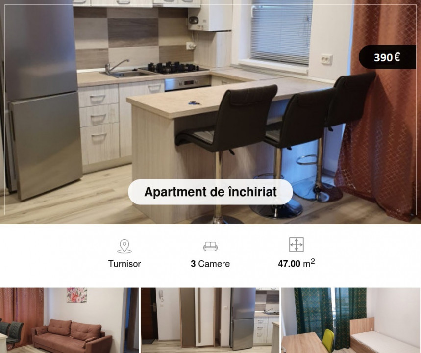 Apartament cu 2 dormitoare , zona de Vest-Sibiu